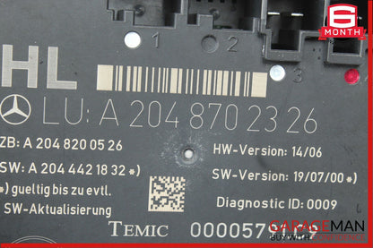 08-14 Mercedes W204 C250 C300 C63 AMG Rear Left Side Door Controller Module Unit