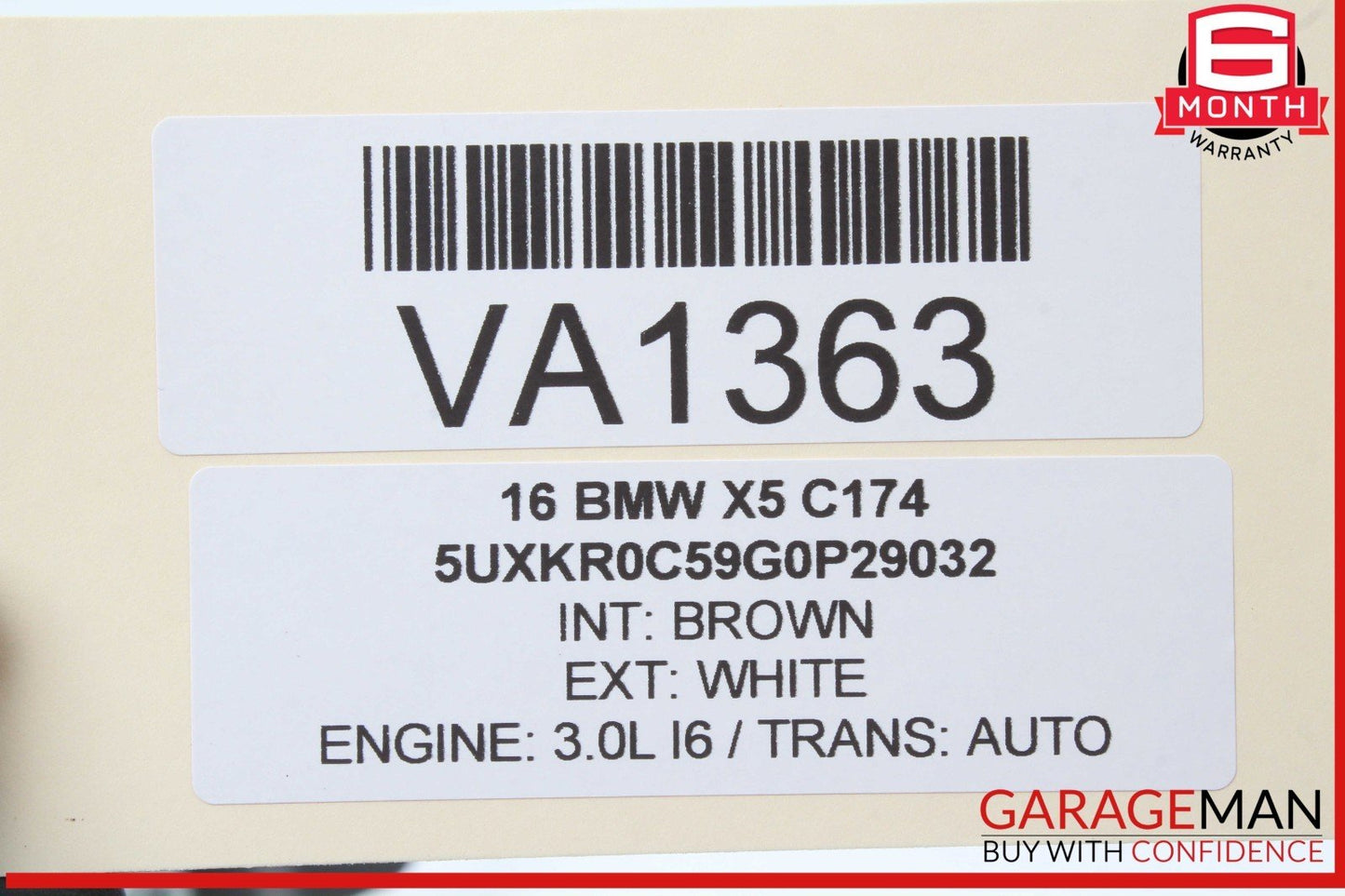 14-18 BMW X5 Rear Left Driver Side 2nd Second Row Seat Belt Retractor OEM