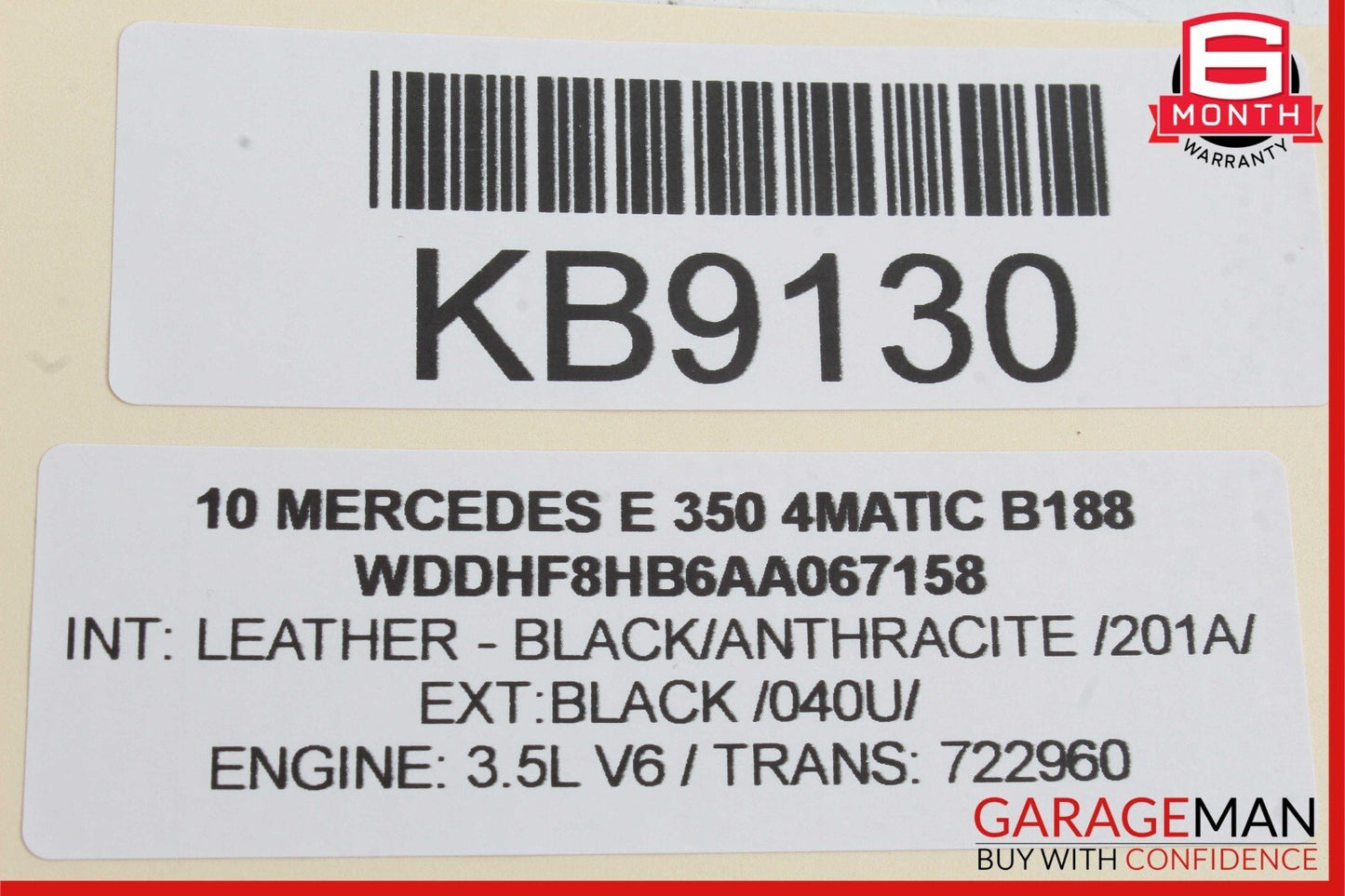 08-14 Mercedes W212 E350 4MATIC Rear Right Side Door Control Module OEM