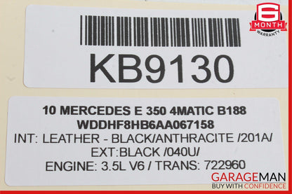 08-14 Mercedes W212 E350 4MATIC Rear Right Side Door Control Module OEM