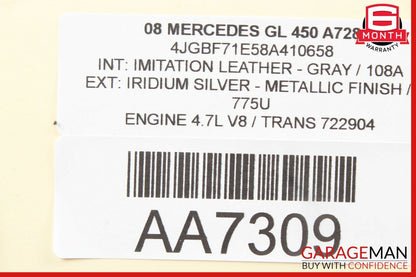 06-12 Mercedes GL320 ML550 Front Left Door Audio Tweeter Speaker Cover Gray