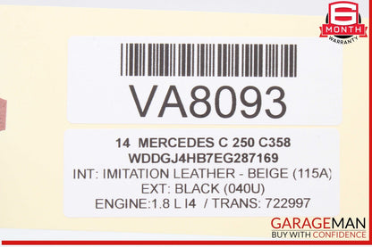 08-16 Mercedes W204 C250 Front Right Passenger Side Window Regulator Motor OEM