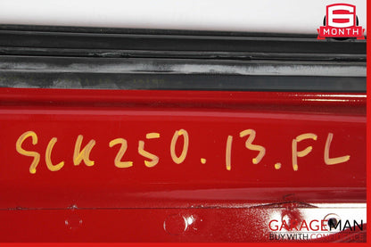 12-20 Mercedes R172 SLK250 SLK350 Exterior Left Driver Door Shell Panel Red