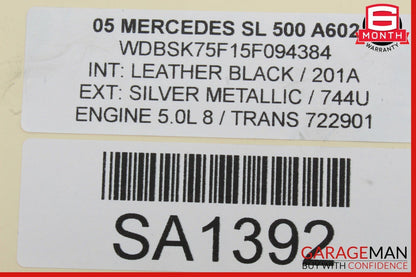 03-08 Mercedes R230 SL500 Antenna AMP Amplifier Booster Module 2308203289 OEM