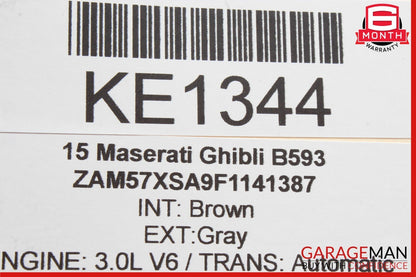 14-17 Maserati Ghibli Dashboard Instrument Panel Analog Clock Trim Cover Assy