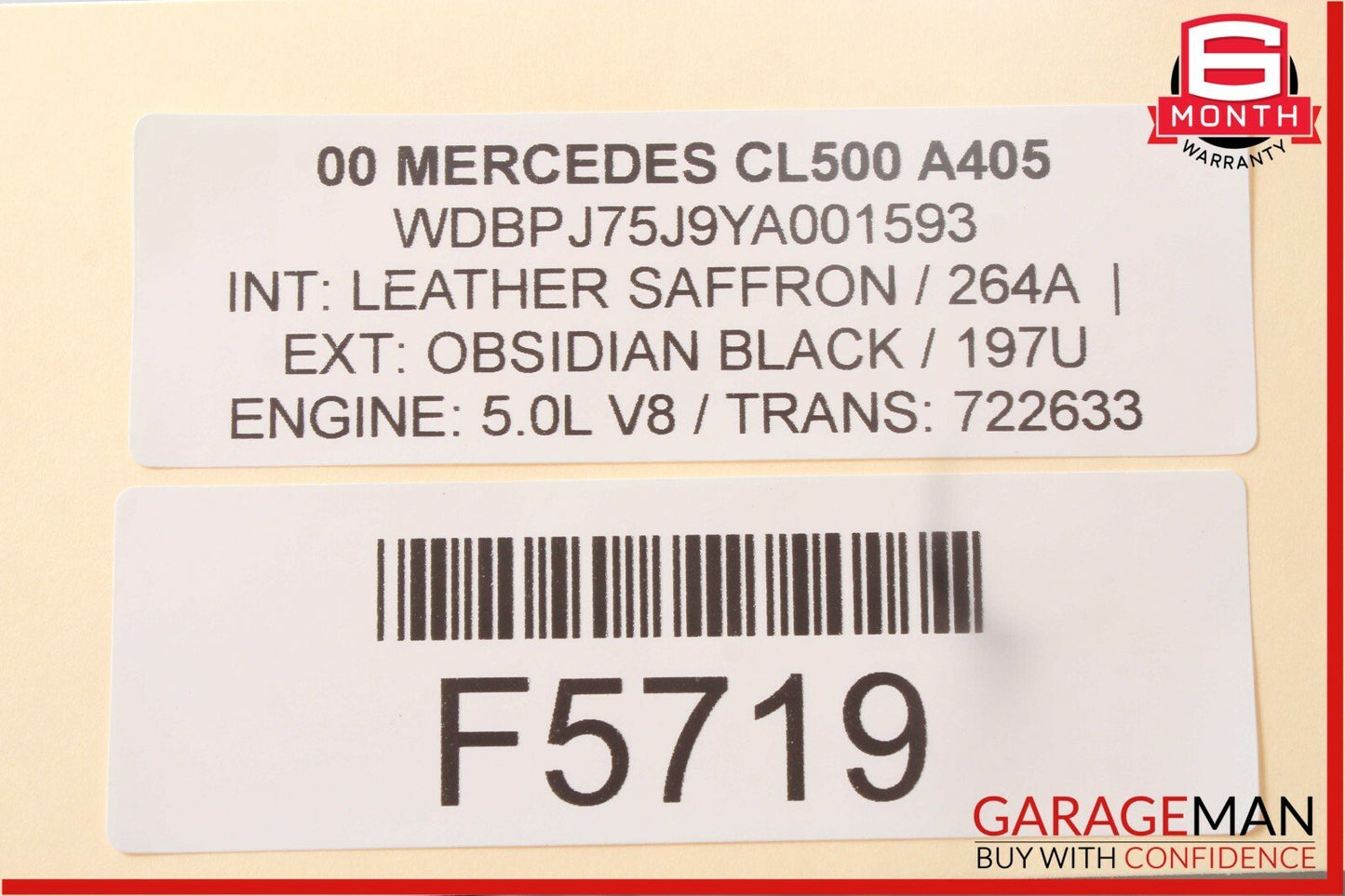 00-06 Mercedes W215 CL500 S500 Parktronic Distance Control PDC Module Unit OEM