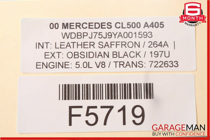 00-06 Mercedes W215 CL500 S500 Parktronic Distance Control PDC Module Unit OEM