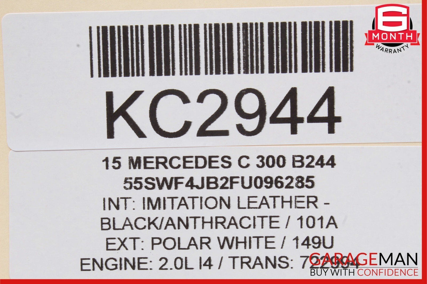 14-19 Mercedes W205 C300 GLC350 S550 Keyless Go Entry Control Module OEM