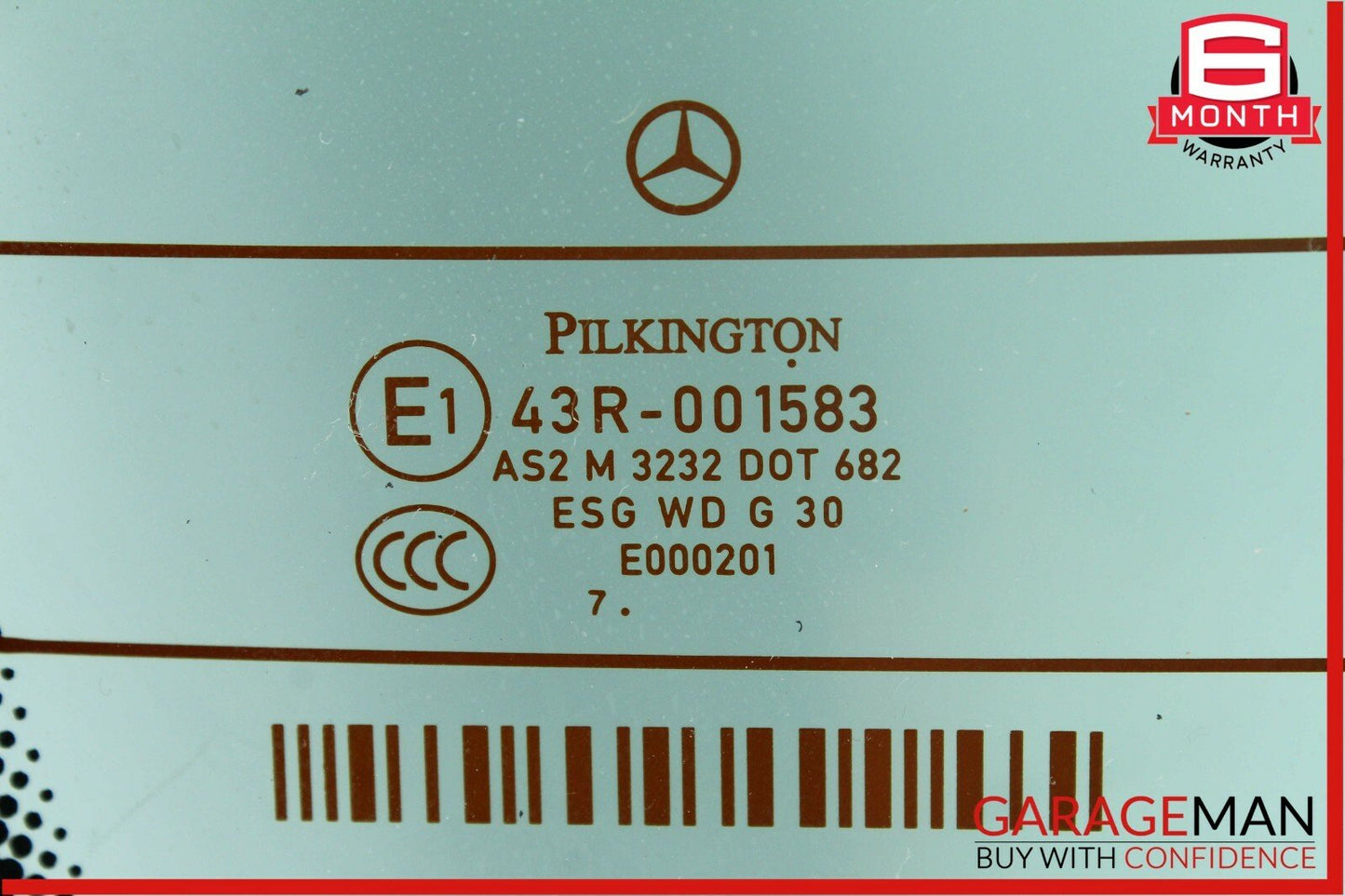 08-11 Mercedes W204 C350 Pilkington Rear Windshield Window Glass Panel OEM