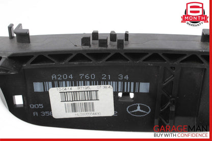 12-14 Mercedes W204 C250 Rear Left Driver Side Exterior Door Handle Polar White