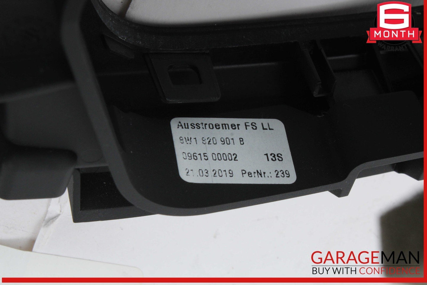 18-24 Audi S5 A4 A5 Front Left Side Dash Air Vent Grille Carbon Fiber OEM