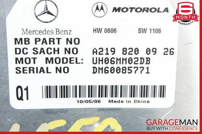 06-09 Mercedes R230 SL550 CLS63 AMG Communication Control Module 2198200926 OEM