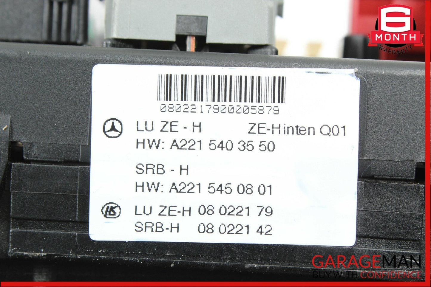 07-09 Mercedes S550 CL600 CL65 AMG Rear Trunk SAM Fuse Relay Box Module Assembly
