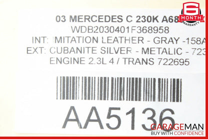 01-07 Mercedes W203 C230 Rear Right / Left Side Upper Control Arm Camber Strut