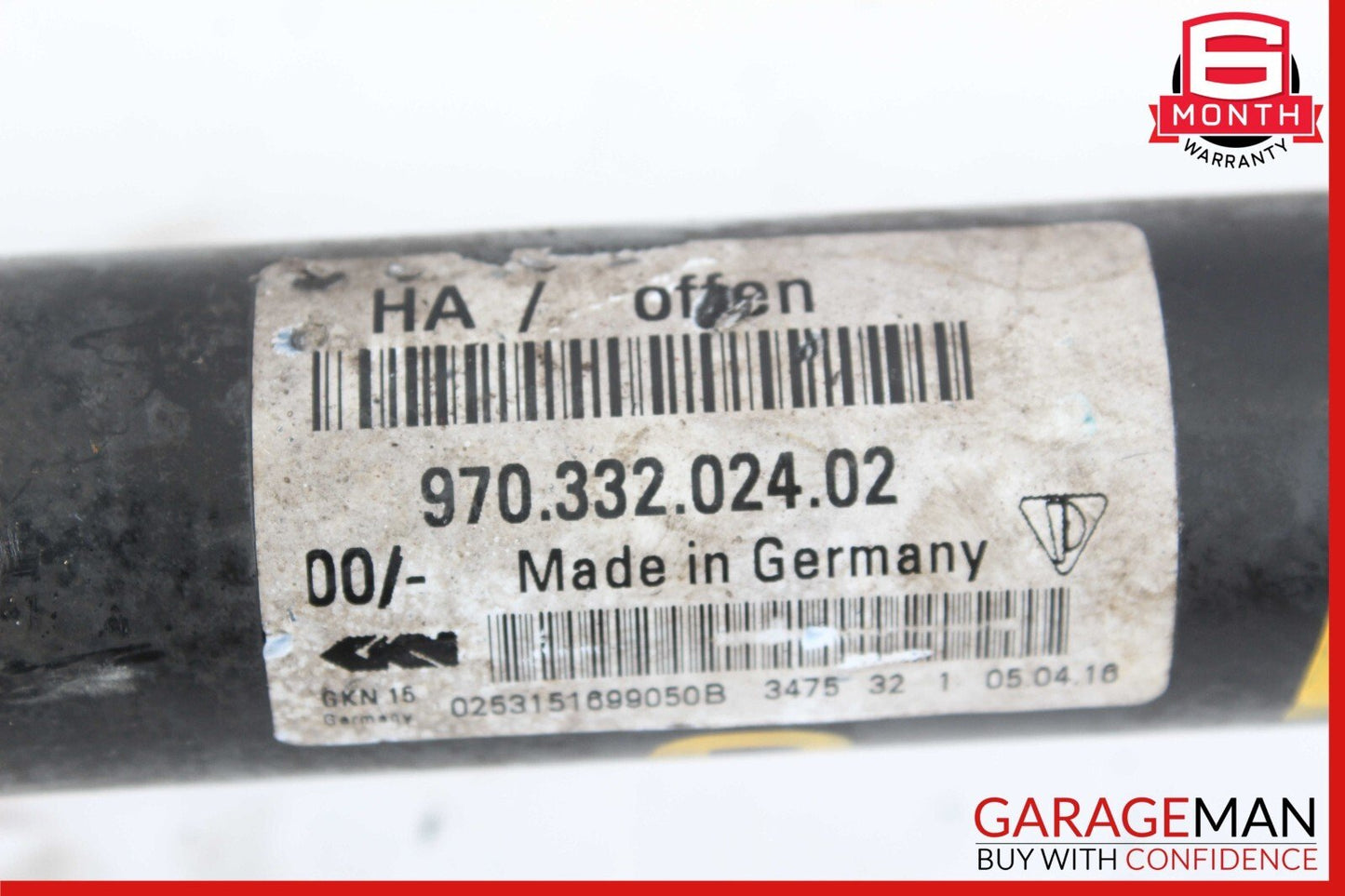 10-16 Porsche Panamera 970 Rear Right Passenger Side Cv Axle Shaft Driveshaft