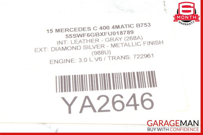 15-18 Mercedes W205 C400 C63 AMG Rear Left Side Door Window Regulator Motor OEM