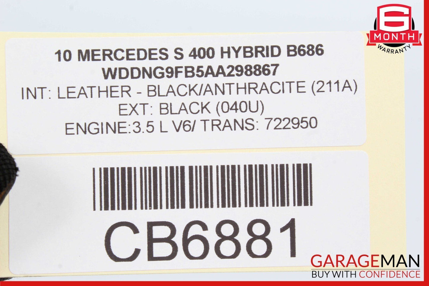 09-13 Mercedes W221 S400 S600 Front Left Side Window Control Switch Black OEM