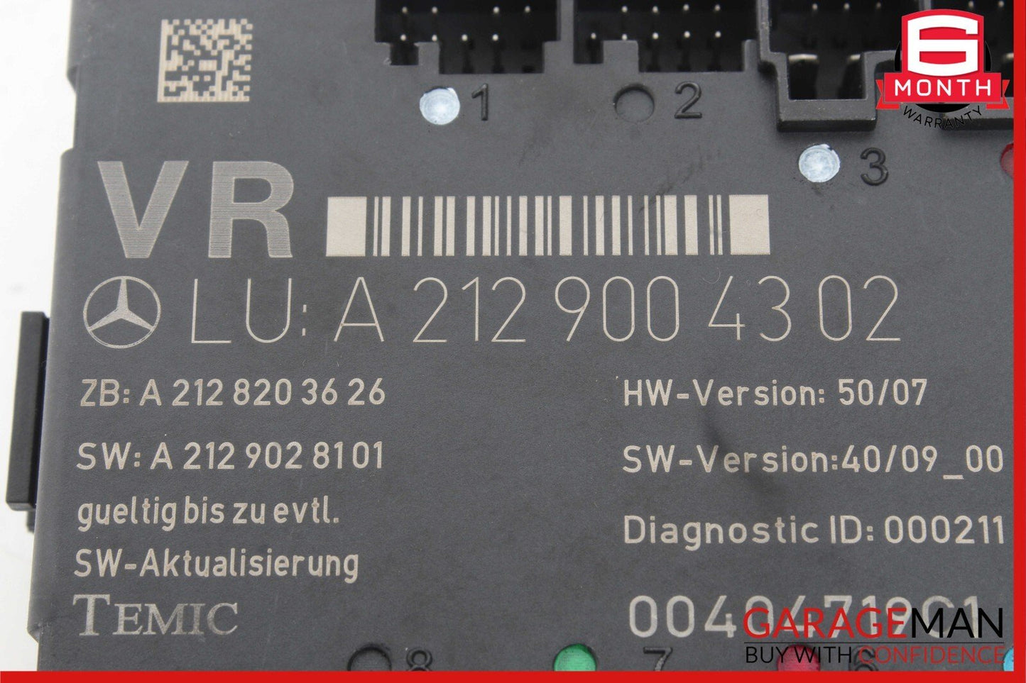 08-18 Mercedes W212 E550 C250 C300 Front Right Side Door Control Module OEM