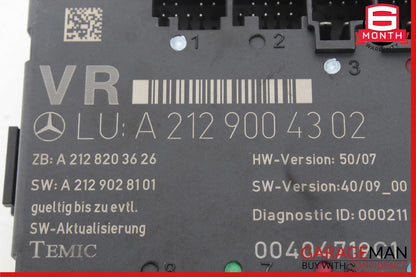 08-18 Mercedes W212 E550 C250 C300 Front Right Side Door Control Module OEM