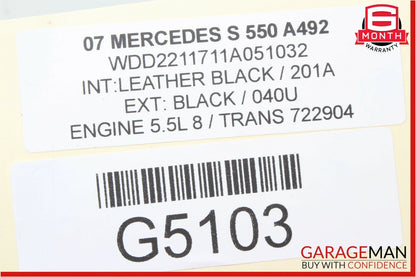 07-13 Mercedes CL550 S550 Rear Trunk Lid Lock Latch Actuator 2217500085 OEM