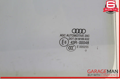 15-20 Audi S3 A3 Rear Right Passenger Side Door Window Glass 8V5845206 OEM