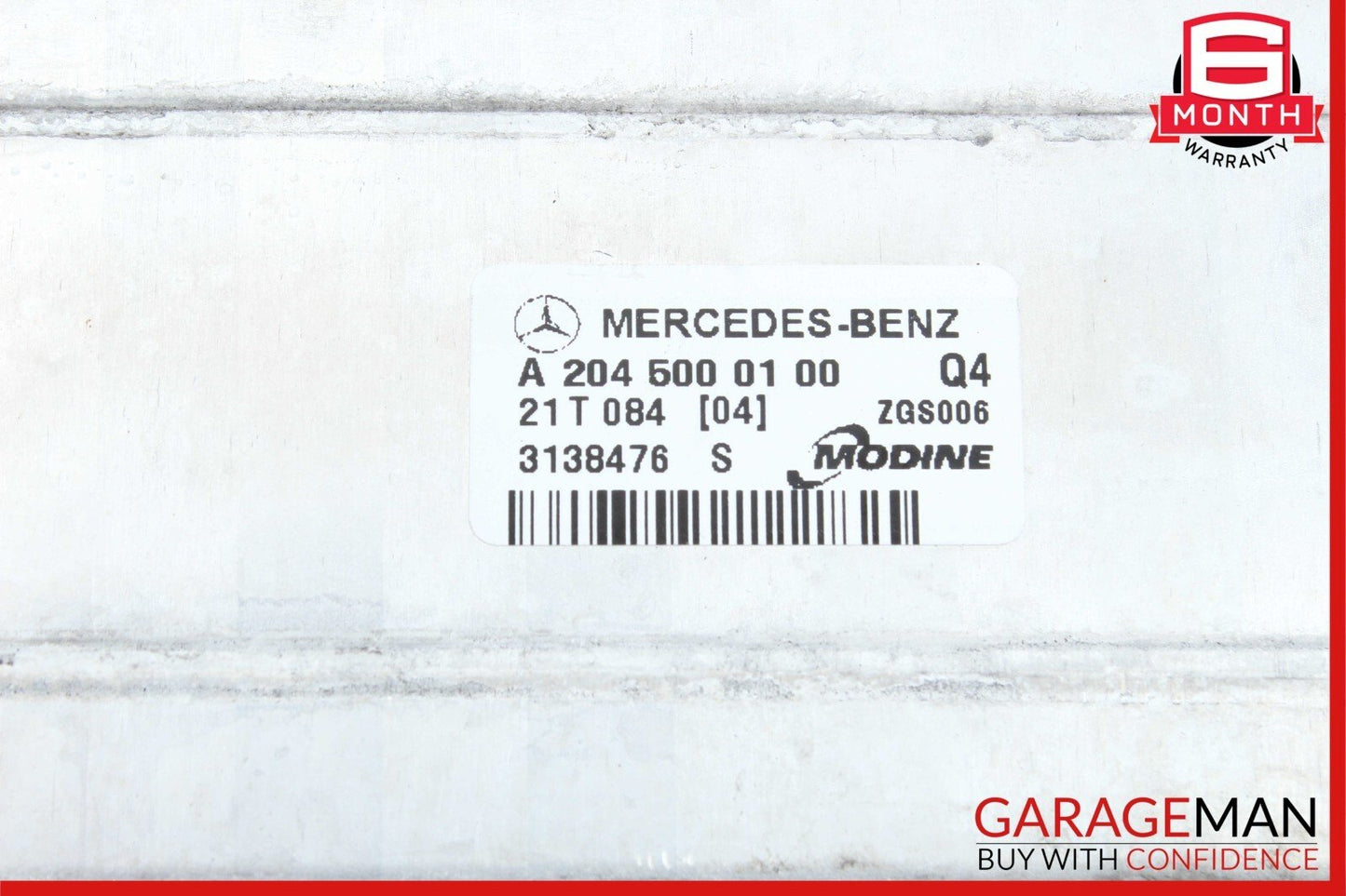 12-15 Mercedes W204 C250 SLK250 1.8L Radiator Intercooler Air Cooler