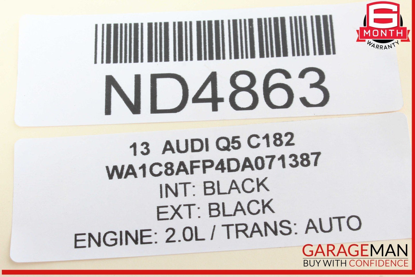 09-18 Audi Q5 A7 S4 A4 Rear Left Driver Side Upper Control Arm 8K0505323H OEM