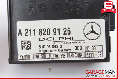 Mercedes CL55 AMG CLK500 SLK280 S430 E320 Anti Theft Alarm Module 2118209126 OEM