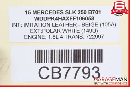 12-16 Mercedes R172 SLK250 SLK350 Navigation Command Head Unit DVD CD Audio OEM