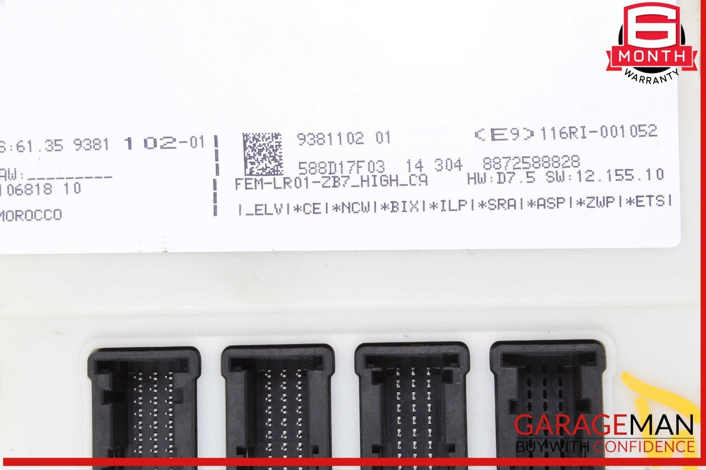 15-20 BMW 428i BCM Front Electronic Body Control Module Unit 9381102 OEM