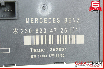 03-08 Mercedes R230 SL500 SL550 SL65 AMG Front Left Side Door Control Module OEM