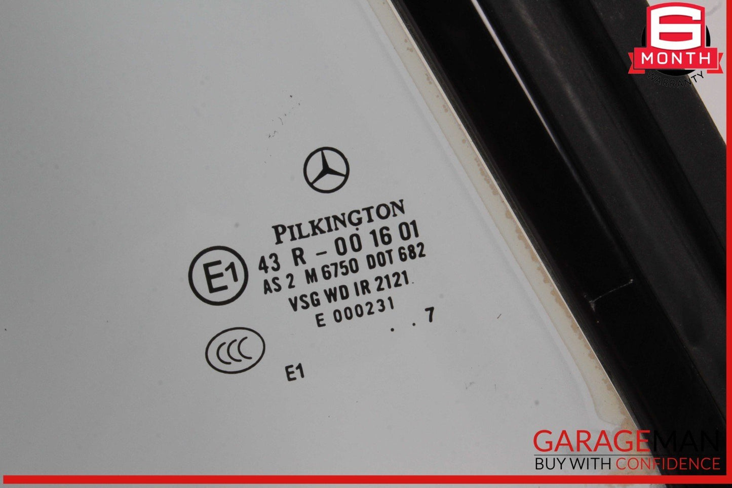 07-14 Mercedes W216 CL550 CL600 Rear Right Side Door Quarter Window Glass OEM