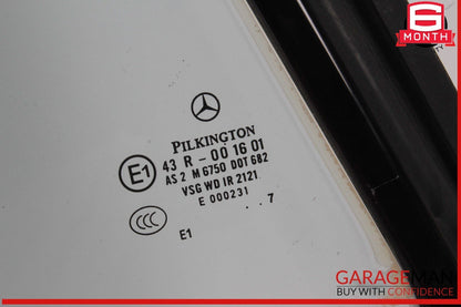 07-14 Mercedes W216 CL550 CL600 Rear Right Side Door Quarter Window Glass OEM