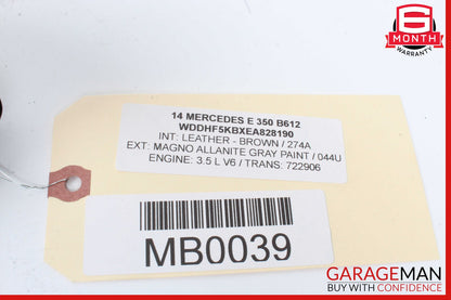 10-18 Mercedes W212 E350 Front Left Absorber Bumper Reinforcement Bracket OEM