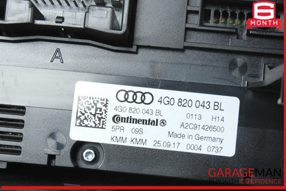 12-18 Audi S6 A6 Front AC Air Conditioning Temperature Climate Control Panel OEM