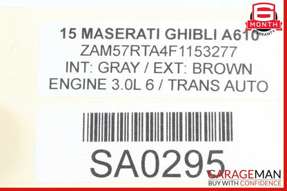 14-17 Maserati Ghibli Rear Left Driver Side Wheel Spindle Knuckle Hub Bearing