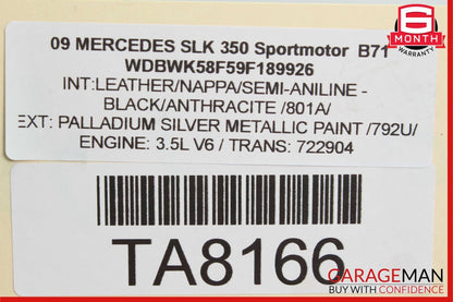 09-11 Mercedes R171 SLK350 SLK300 ABS Anti Lock Brake Pump ESP Module Unit OEM
