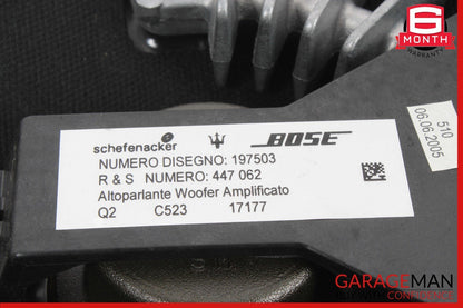03-19 Maserati Quattroporte Rear Bose Subwoofer Sub Woofer Sound Speaker OEM