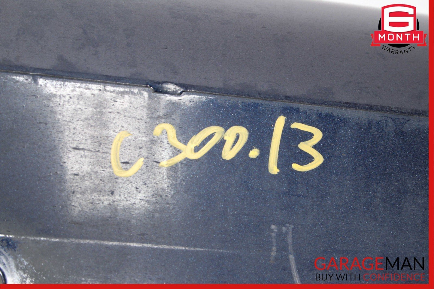08-14 Mercedes W204 C250 AMG Sport Left Side Skirt Rocker Moulding Panel Blue