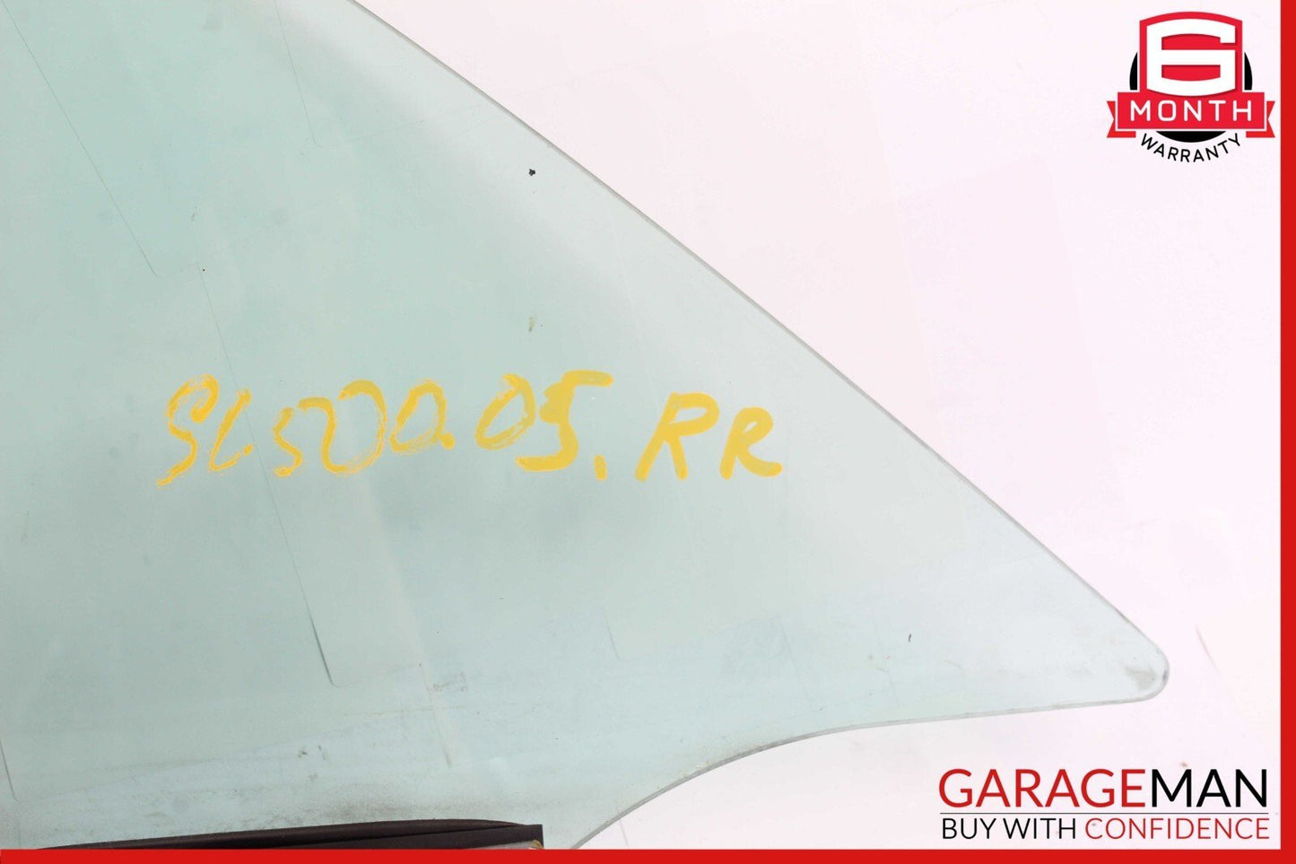03-12 Mercedes R230 SL500 SL55 AMG Rear Right Side Quarter Window Glass Clear