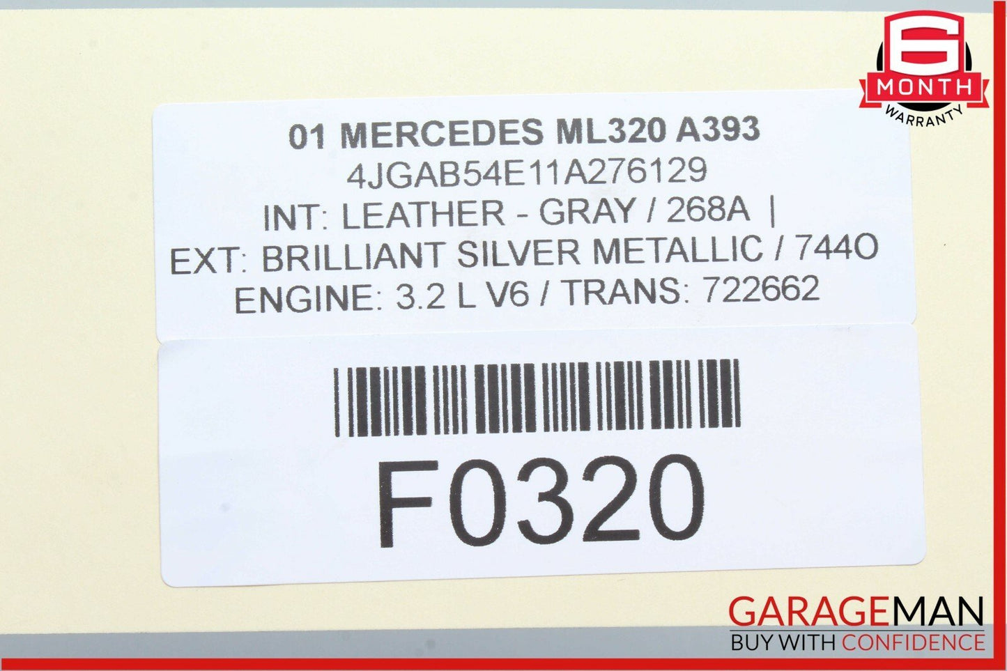 02-05 Mercedes W163 ML320 Fuel Gas Tank Pump Motor Sensor Module Unit OEM