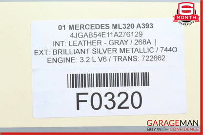 02-05 Mercedes W163 ML320 Fuel Gas Tank Pump Motor Sensor Module Unit OEM
