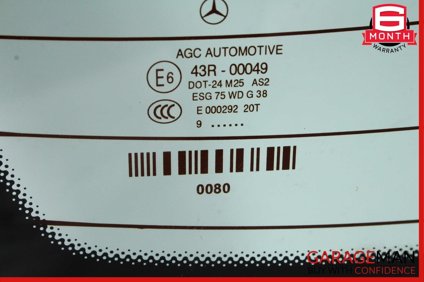 10-17 Mercedes W207 E350 E550 C250 Coupe Rear Windshield Window Glass Panel