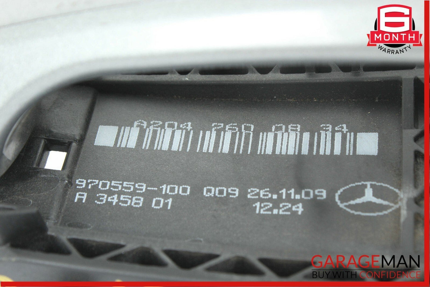 08-11 Mercedes W204 C300 Front Right Passenger Side Exterior Door Handle Silver
