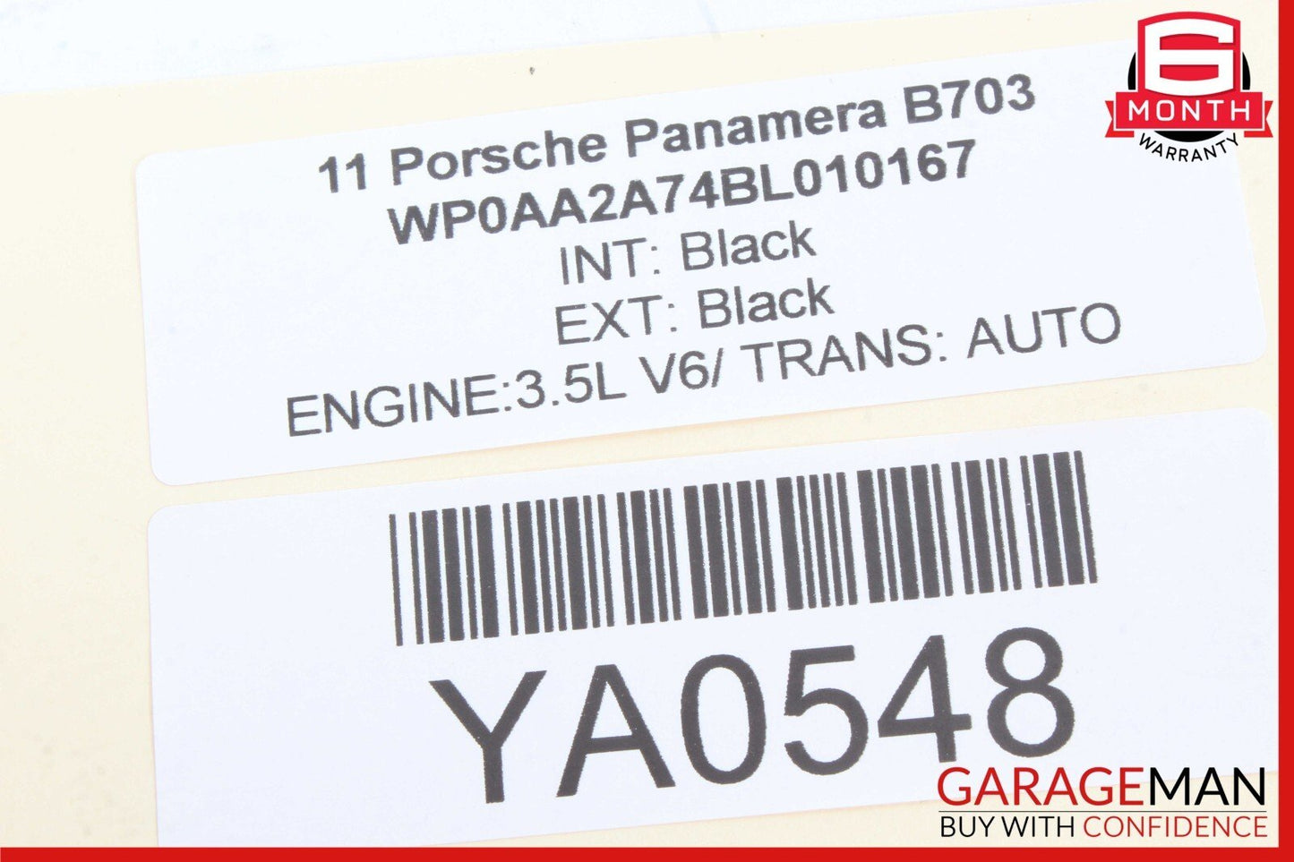 10-16 Porsche Panamera 970 Rear Left Side Exterior Door Handle Keyless Go OEM