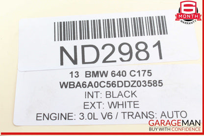 12-18 BMW 640i 650i Rear Left Driver Side CV Axle Shaft 7577507 OEM