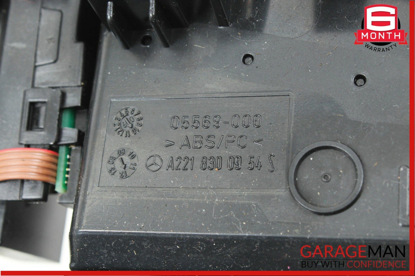 07-13 Mercedes W221 S400 S550 Dashboard Center Dash A/C Air Vent Trim Clock OEM
