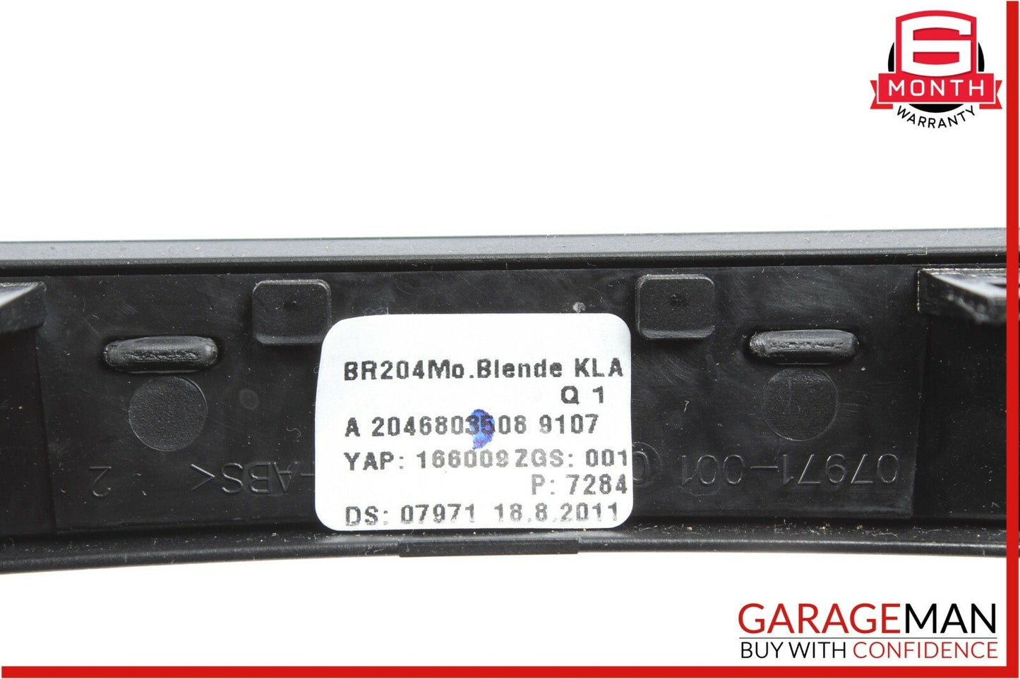 12-14 Mercedes W204 C300 C350 AC A/C Climate Control Switch Trim Bezel Black