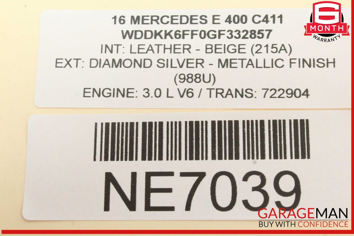 15-18 Mercedes W207 E400 CLS550 Rear View Backup Back Up Camera 0008202682 OEM