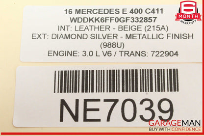 15-18 Mercedes W207 E400 CLS550 Rear View Backup Back Up Camera 0008202682 OEM